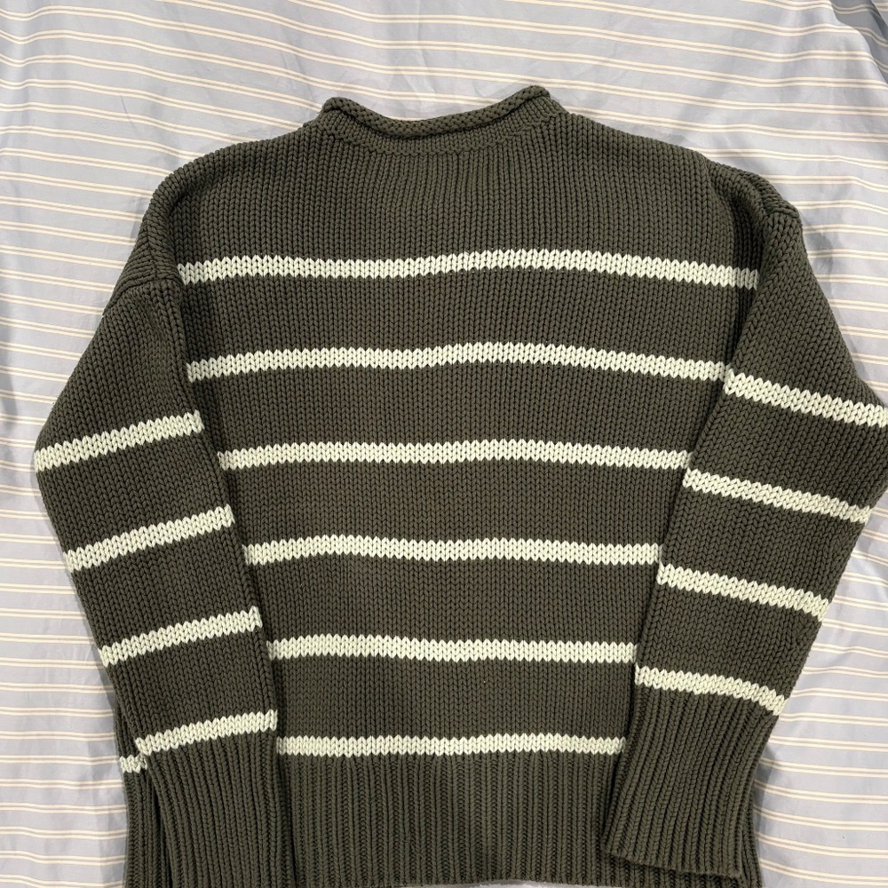 La Ligne Marina Sweater Green Stripe S - Picture 3 of 3